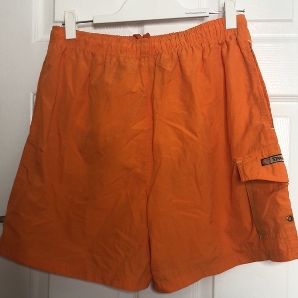 Spalding Shorts Orange Blue Swim Shorts Trunks L - Picture 3 of 4